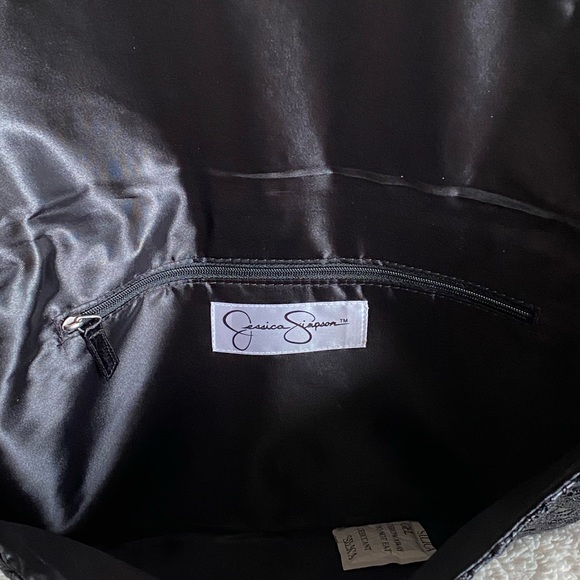 Jessica Simpson Black Envelope Clutch Bag - Picture 5 of 5